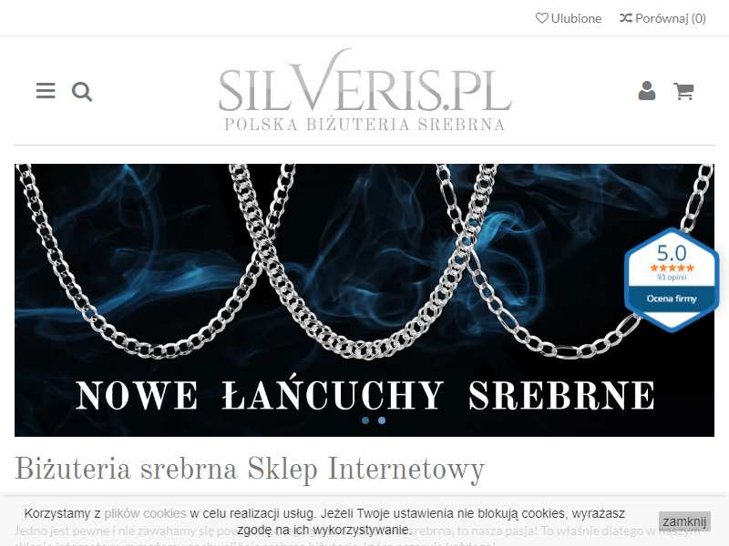 Sklep z biżuterią srebrną Silveris.pl