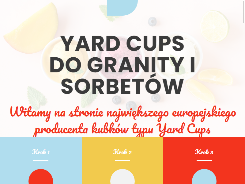 Sweet World - wytwórca kubków Yard Cups do sorbetów